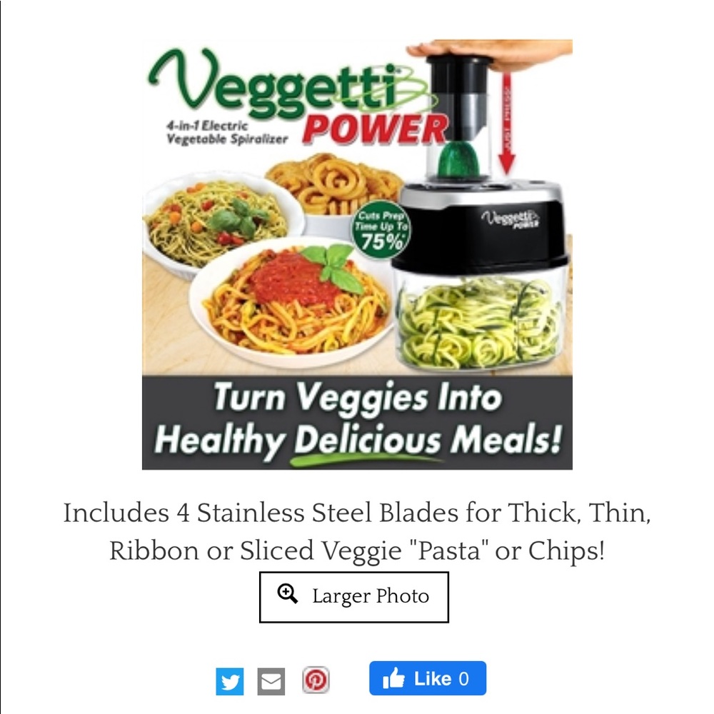 Veggetti Power As Seen on TV